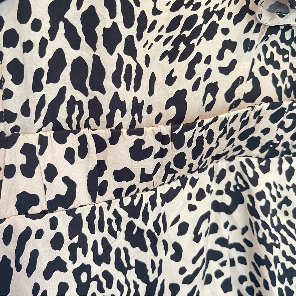 New Olivaceous Leopard Print Ruff Dress - Women's Size Small - Picture 8 of 13